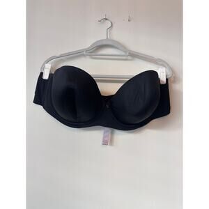 Savage X Fenty 44D Black Strapless Bra